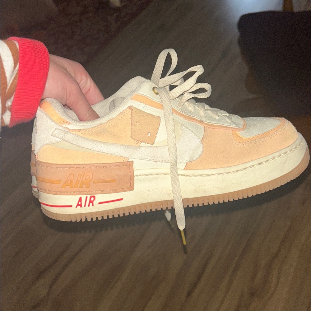 Nike Air Low-Top Sneakers in Cream and Tan